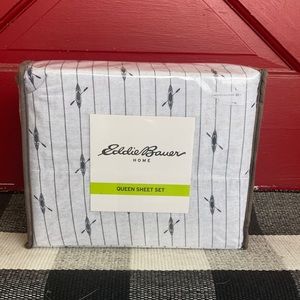 Eddie Bauer Queen Sheet Set | Kayak Pattern | Sport